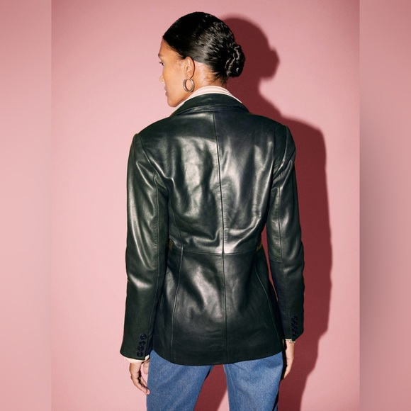 NWOT Veda Bowery Leather Blazer - Picture 4 of 6